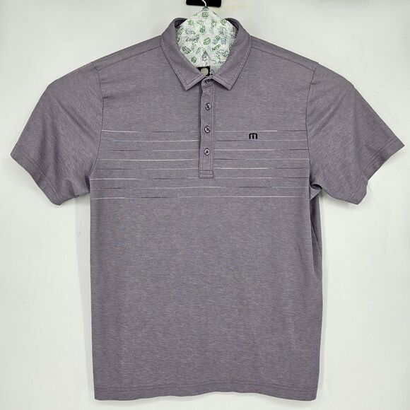 Travis Mathew Polo Shirt Mens Extra Large Short Sleeve Golf Preppy Lavender XL - Picture 1 of 9